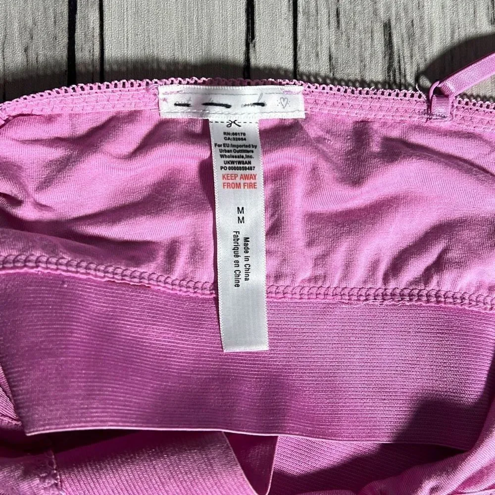 Urban Outfitters Set of 2 Purple Kiss Print & Blue Star Print Swim Top Size S &